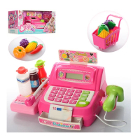 Касовий апарат Bambi з продуктами та візком (35563B)