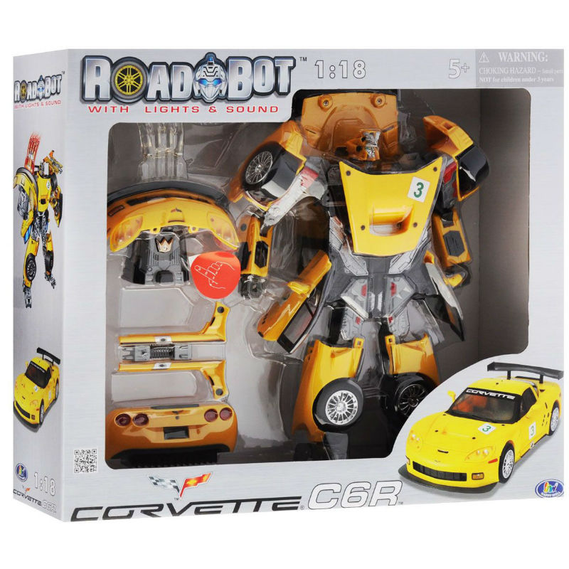 Робот-трансформер Roadbot Chevrolet Corvette C6R 1:18 50150 Робот-трансформер Roadbot Chevrolet Corvette C6R 1:18 50150