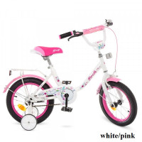 Дитячий двоколісний велосипед Profi Y1485 Flower (white/pink)