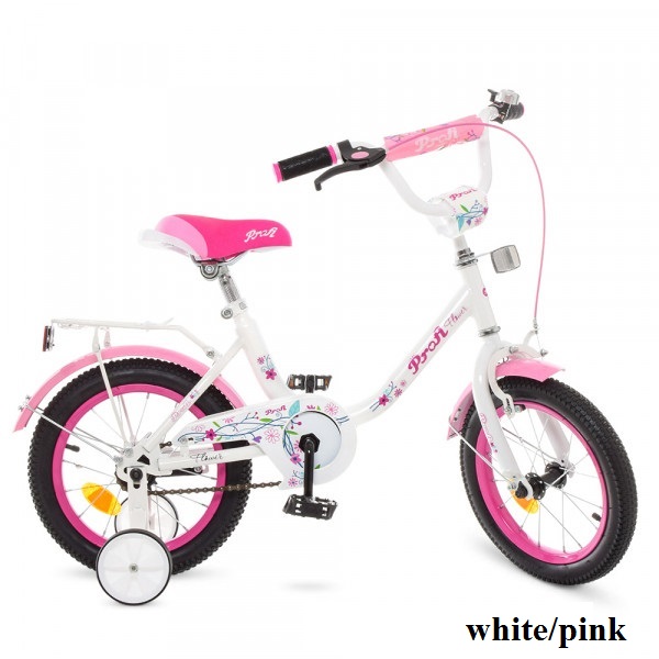 Дитячий двоколісний велосипед Profi Y1485 Flower (white/pink) Дитячий двоколісний велосипед Profi Y1485 Flower (white/pink)