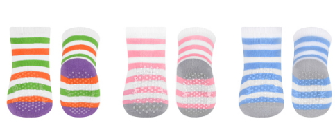 Шкарпетки махрові для повзання антиковзні (3 пари) BabyOno 586/02 Шкарпетки махрові для повзання антиковзні (3 пари) BabyOno 586/02