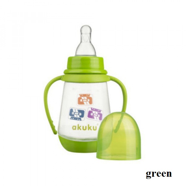 Пляшечка з ручками 125 мл. Akuku A0008 green Пляшечка з ручками 125 мл. Akuku A0008 green