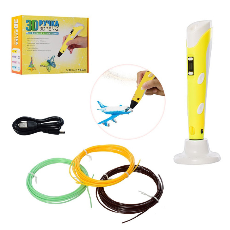 Ручка 3D Bambi 168-E (Yellow) Ручка 3D Bambi 168-E (Yellow)