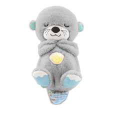 М'яка іграшка нічник Bambi Дихаюча видра 2284-25 (grey)