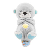 М'яка іграшка нічник Bambi Дихаюча видра 2284-25 (l.grey)