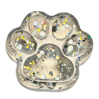 Іграшка антистрес лапка прозоро-блискуча Bambi 6675.2 (transparent\silver)
