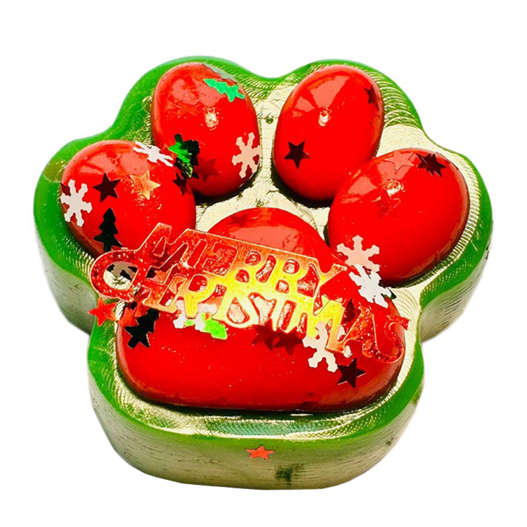 Іграшка антистрес лапка новорічна маленька Bambi 6675.4 (green\red) Іграшка антистрес лапка новорічна маленька Bambi 6675.4 (green\red)