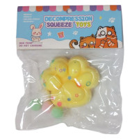 Іграшка антистрес лапка з блистками Bambi 712233 (yellow)