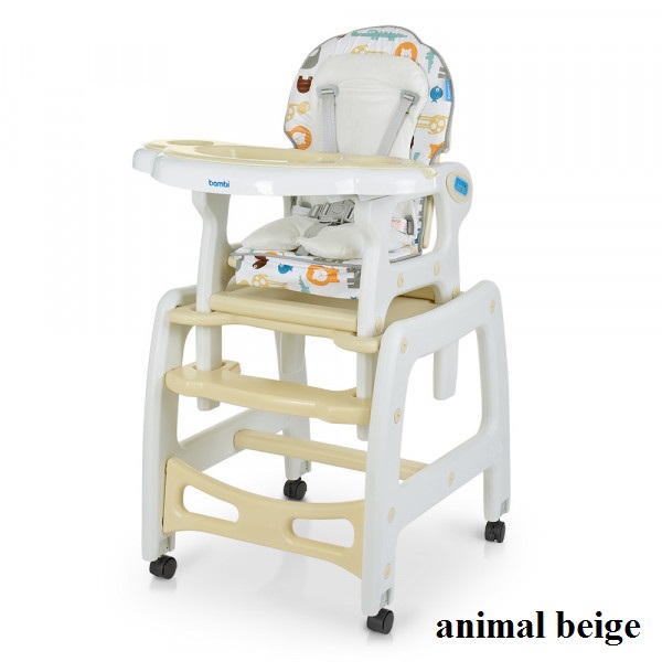 Стільчик для годування Bambi M 1563 (animal beige) Стільчик для годування Bambi M 1563 (animal beige)
