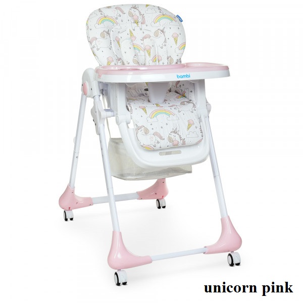 Стілець для годування Bambi M 3233 (unicorn pink) Стілець для годування Bambi M 3233 (unicorn pink)