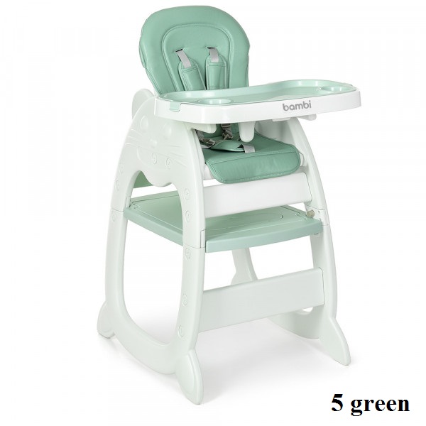 Стільчик для годування 2в1 Bambi M 3612-5 (green) Стільчик для годування 2в1 Bambi M 3612-5 (green)