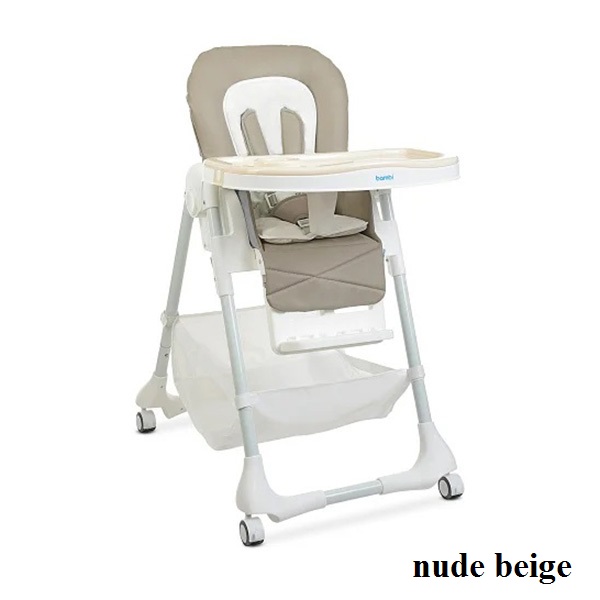 Стільчик для годування Bambi M 3822 (nude beige) Стільчик для годування Bambi M 3822 (nude beige)