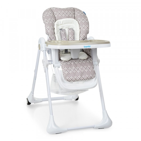 Стільчик для годування Bambi M 3890 (ornament beige) Стільчик для годування Bambi M 3890 (ornament beige)