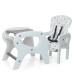 Стільчик для годування Bambi M 0816 (flowers grey)