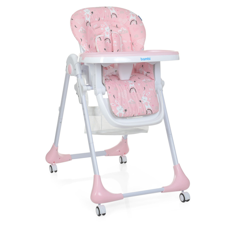 Стільчик для годування Bambi M 3233 (rabbit gilr pink) Стільчик для годування Bambi M 3233 (rabbit gilr pink)