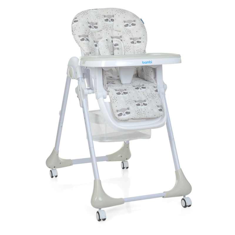 Стільчик для годування Bambi M 3233 (raccoon grey) Стільчик для годування Bambi M 3233 (raccoon grey)