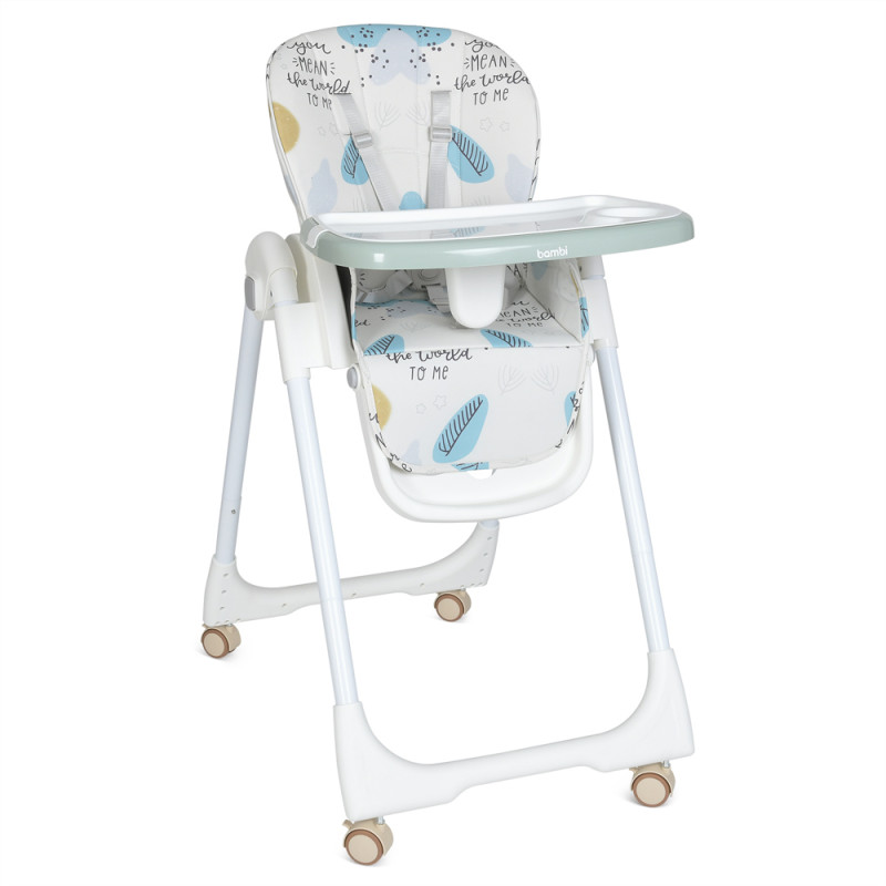 Стільчик для годування Bambi M 5673-12 (L. blue) Стільчик для годування Bambi M 5673-12 (L. blue)