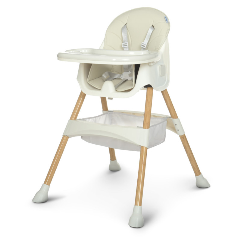 Стільчик для годування Bambi M 4136-2 (white wood) Стільчик для годування Bambi M 4136-2 (white wood)