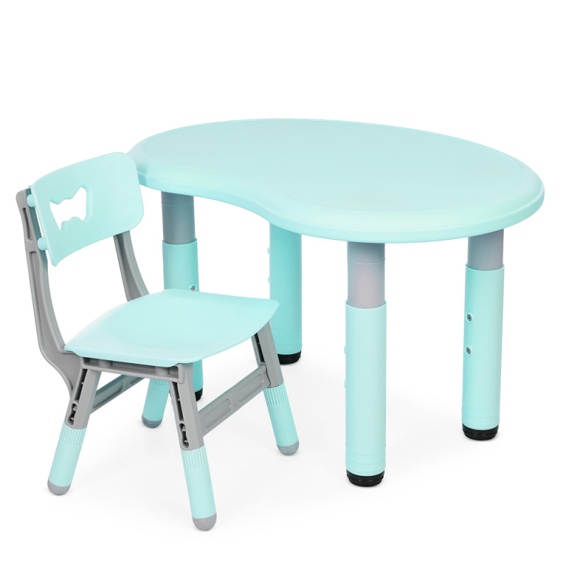 Столик зі стільцем Bambi Peanut-5 (mint/grey) Столик зі стільцем Bambi Peanut-5 (mint/grey)