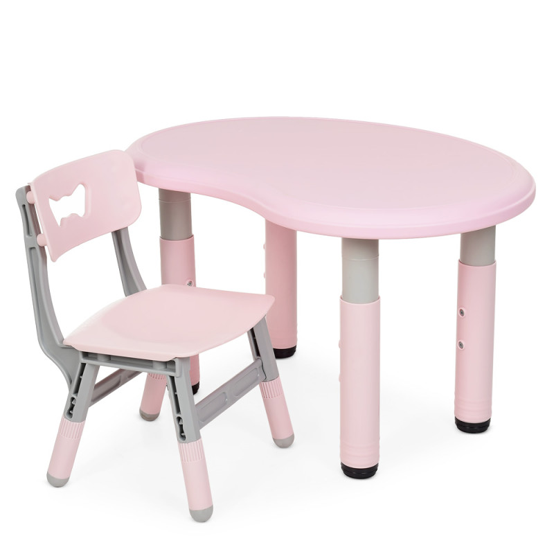 Столик зі стільцем Bambi Peanut-8 (pink/grey) Столик зі стільцем Bambi Peanut-8 (pink/grey)