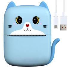 Дитячий термопринтер Inspire А8 Cat (blue)