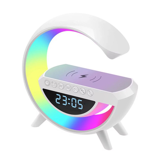 Нічник-лампа Inspire BT-3401 з бездротовою зарядкою, Bluetooth колонкою та годинником Нічник-лампа Inspire BT-3401 з бездротовою зарядкою, Bluetooth колонкою та годинником