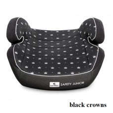 Автокресло Lorelli SAFETY JUNIOR Fix (15-36кг) (black crowns)