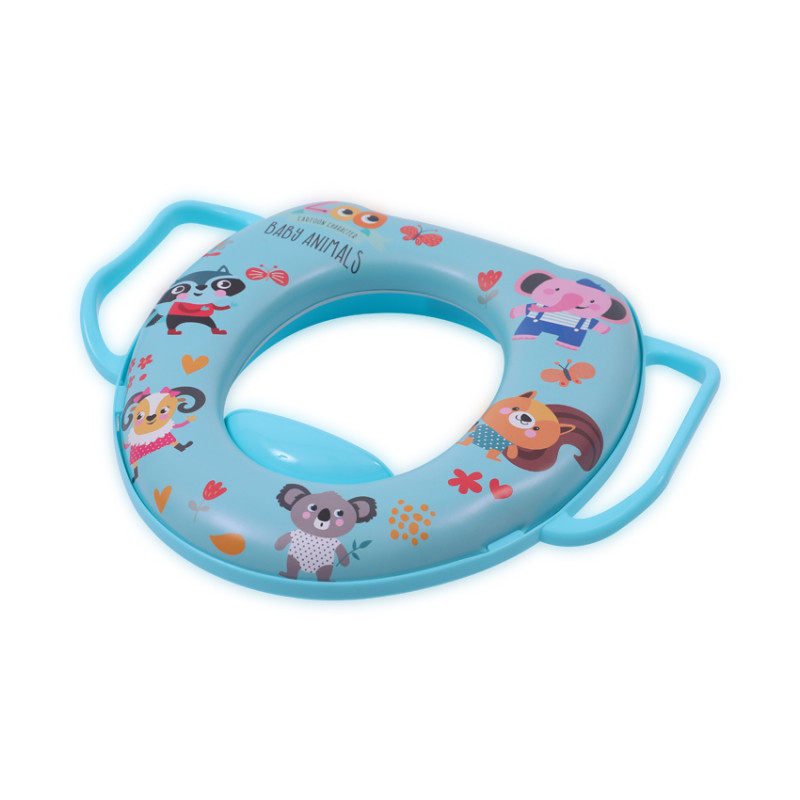 Накладка на унітаз із ручками Lorelli ANIMALS (blue) Накладка на унітаз із ручками Lorelli ANIMALS (blue)