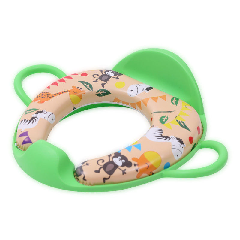 Накладка на унітаз з ручками + спинка Lorelli MONKEY (green) Накладка на унітаз з ручками + спинка Lorelli MONKEY (green)