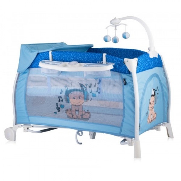 Манеж Lorelli I`LOUNGE 2L ROCKER (blue music boy) Манеж Lorelli I`LOUNGE 2L ROCKER (blue music boy)