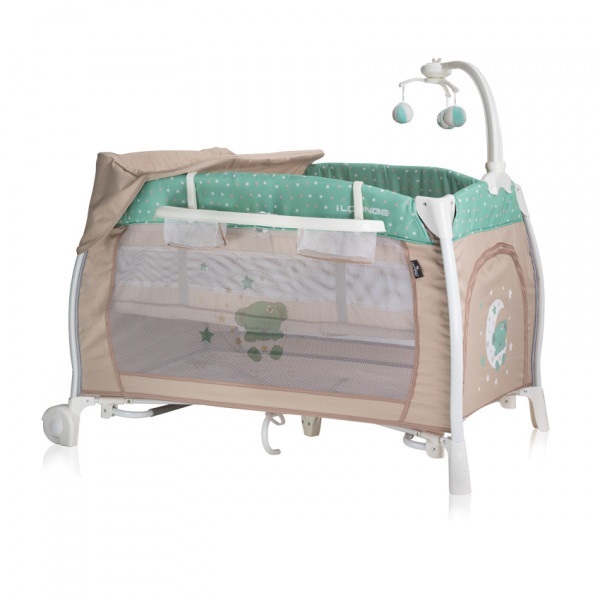 Манеж Lorelli I`LOUNGE 2L ROCKER (green/beige moon bear) Манеж Lorelli I`LOUNGE 2L ROCKER (green/beige moon bear)