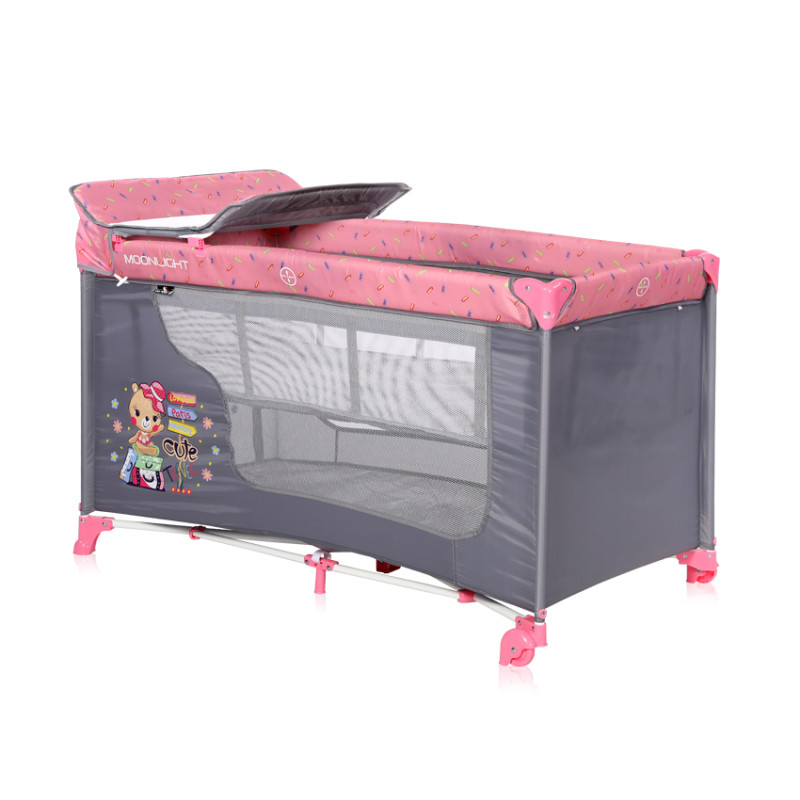 Манеж Lorelli MOONLIGHT 2L (pink travelling) Манеж Lorelli MOONLIGHT 2L (pink travelling)