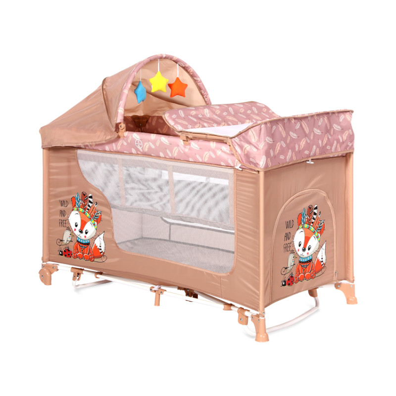 Манеж Lorelli MOONLIGHT 2L ROCKER (beige foxy) Манеж Lorelli MOONLIGHT 2L ROCKER (beige foxy)
