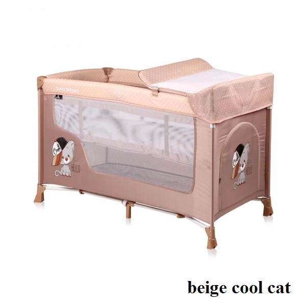 Манеж Lorelli SAN REMO 2L (beige cool cat) Манеж Lorelli SAN REMO 2L (beige cool cat)