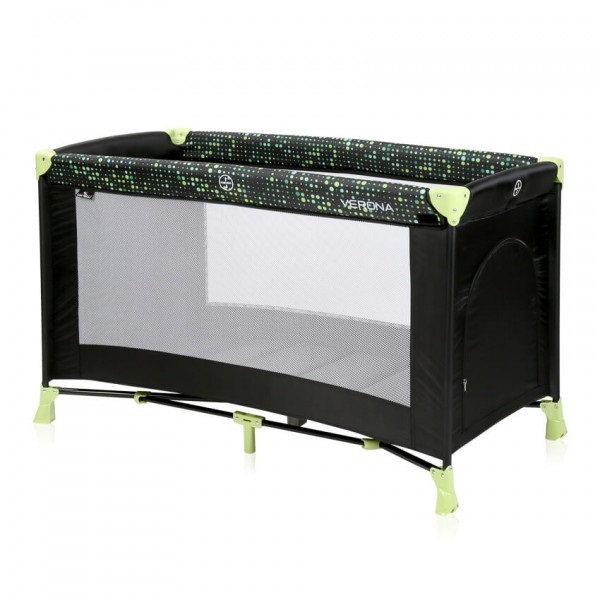 Манеж Lorelli VERONA 1L (black/green dots) Манеж Lorelli VERONA 1L (black/green dots)