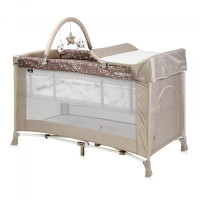 Манеж-ліжечко Lorelli VERONA 2L+ (beige dots)