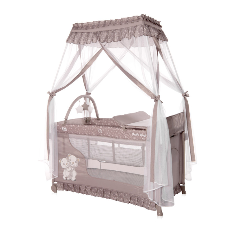 Манеж Lorelli MAGIC SLEEP з балдахіном (string hug) Манеж Lorelli MAGIC SLEEP з балдахіном (string hug)