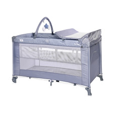 Уцінка Манеж-ліжечко Lorelli TORINO 2L+ (silver blue)