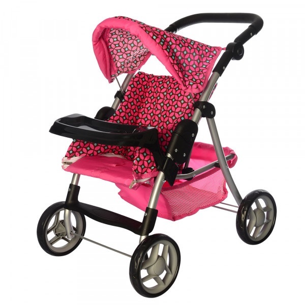 Візок для ляльок Melogo 9337E-T/005 (pink/brown) Візок для ляльок Melogo 9337E-T/005 (pink/brown)