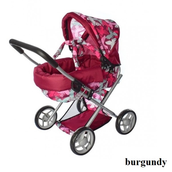 Візок для ляльок Melogo 9369/82100 (burgundy) Візок для ляльок Melogo 9369/82100 (burgundy)