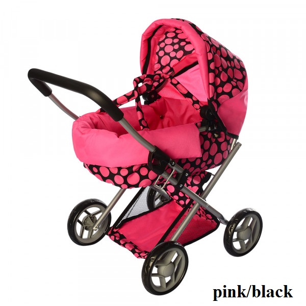Візок для ляльок Melogo 9369/82100 (pink/black) Візок для ляльок Melogo 9369/82100 (pink/black)