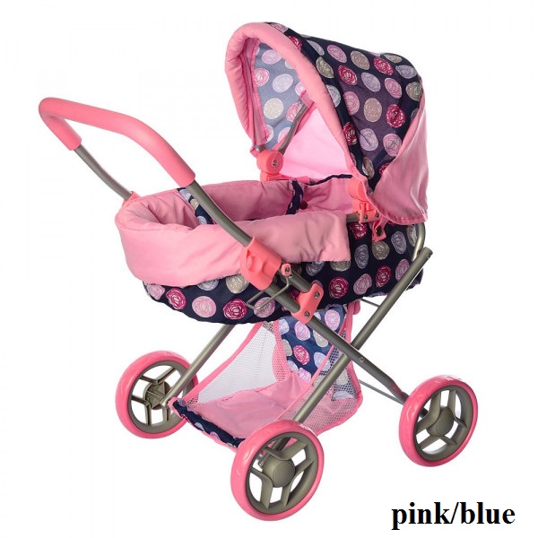Візок для ляльок Melogo 9369/82100 (pink/blue) Візок для ляльок Melogo 9369/82100 (pink/blue)