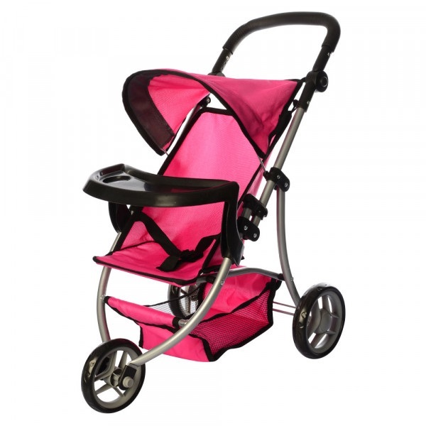 Візок для ляльок Melogo 9377B-T (pink/black) Візок для ляльок Melogo 9377B-T (pink/black)