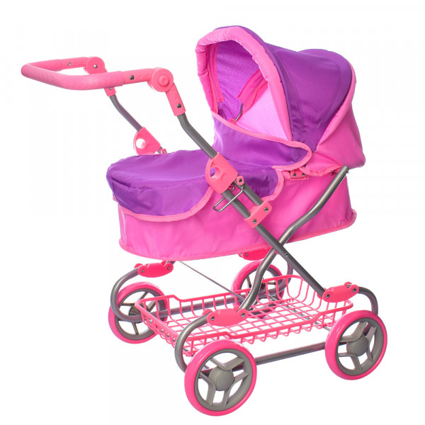 Коляска для ляльок Melogo 9680W (light pink/violet) Коляска для ляльок Melogo 9680W (light pink/violet)