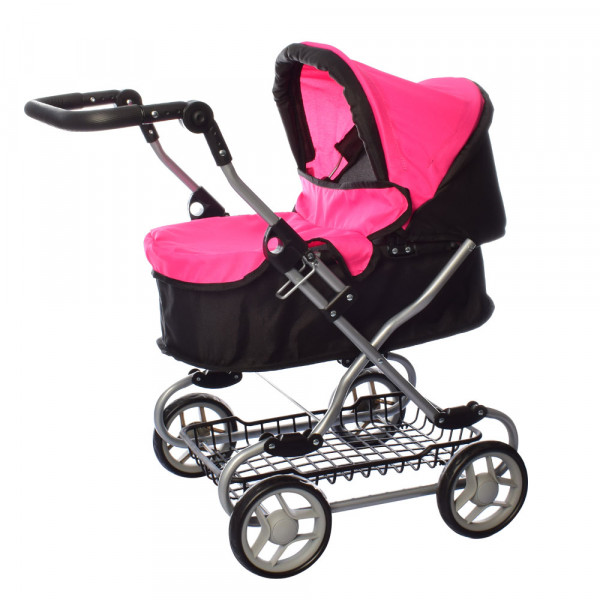 Візок для ляльок Melogo 9680W (pink/black) Візок для ляльок Melogo 9680W (pink/black)