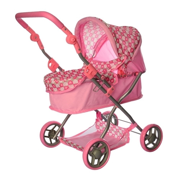 Візок для ляльок Melogo 9680W (pink/brown) Візок для ляльок Melogo 9680W (pink/brown)