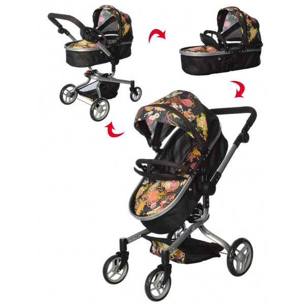 Коляска для ляльок Melogo 9695 (black) Коляска для ляльок Melogo 9695 (black)