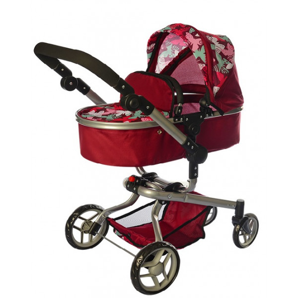 Візок для ляльок Melogo 9695 (burgundy) Візок для ляльок Melogo 9695 (burgundy)