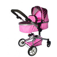 Візок для ляльок Melogo 9695 (pink/black) Візок для ляльок Melogo 9695 (pink/black)