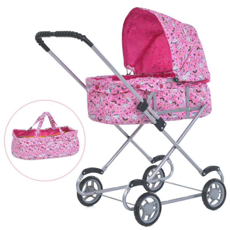 Коляска для ляльок Melogo 9308 W (pink) Коляска для ляльок Melogo 9308 W (pink)